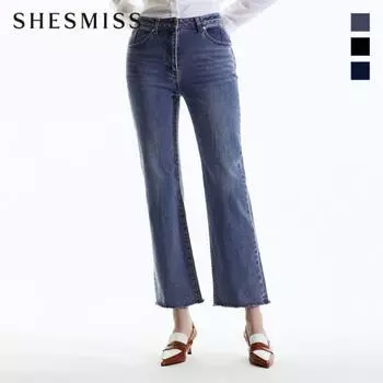 Она скучает по потертым джинсовым брюкам Bootcut SSmSln32040 Blue/55