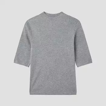 Она Smiss Rib Mock Neck Half Knit Sskpop12060 dark brown/55