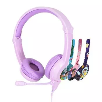onanoff BuddyPhones Galaxy Purple Children s Gaming Headphones with Microphone Kids Headphones Onanoff