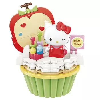 Onda Block Sanrio Hello Kitty Apple Cupcake Toy
