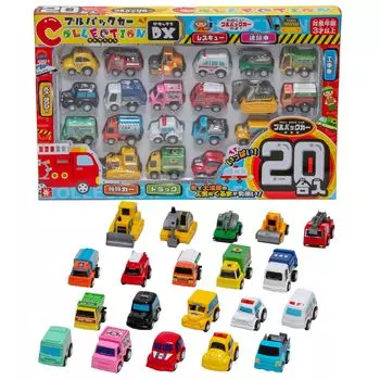 Onda Car Toy Mini Car Boys Pullback Car Collection DX 20 единиц Пожарная машина Бульдозер Полицейская машина Грузовик Такси