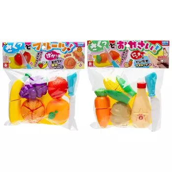 Onda Toy Play Quick Fruit Quick Vegetable Cuttable Kitchen Pretend Pretend Educational Toy House, & Set, Fruits, Vegetables, Set, Play, Shopping,
