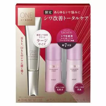 ONE BY KOSE The Linkless Wrinkle Improving Large Size Limited Kit Eye Cream Colorless Set 30g 1 шт. [Квази-лекарство] [Лечебный крем]