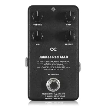 One Control LWP Series Jubilee Red AIAB Solder Free Pedal Kit DIY Kit Distortion Guitar Effector