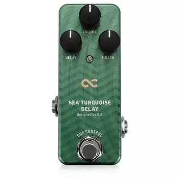 One Control SEA TURQUOISE DELAY Delay Guitar Effector зелёный