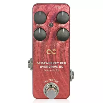 One Control Strawberry Red Overdrive RC Овердрайв Гитарный Эффектор бордовый