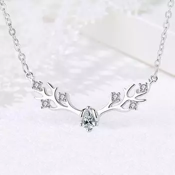 One Deer Has You, Ожерелье из рогов лося, Женская ключичная цепочка, Корейская версия, Простая индивидуальность, Модный стиль