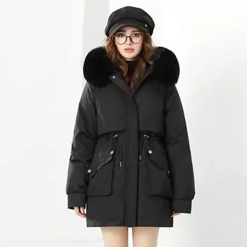 One dress and three wears removable liner pie to overcome women s medium and long cotton-padded clothes and thin coats M