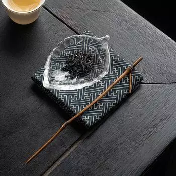 One Leaf Boat Высококачественный хрустальный стеклянный листовой чайный сервиз Kung Fu Чайные принадлежности для домашней чайной церемонии