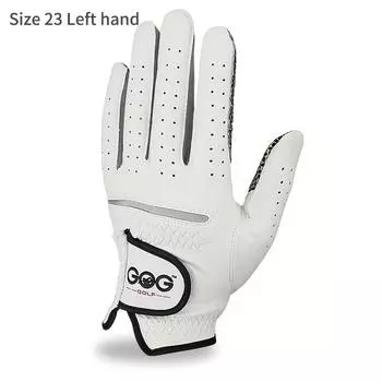 One Left/Right Genuine GOG Golf Glove, Indonesian Import Sheepskin Non-Slip Gloves for Men s Sports Size 23 Left Hand
