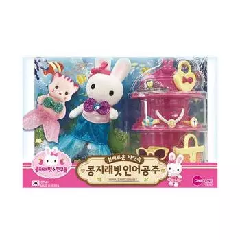 One&one Kongji Rabbit Little Mermaid 6198, разные цвета, Популярные игрушки для корейских детей