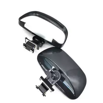 One Pair Wide Angle Adjustable Vehicle Blind Spot Side Rear View Mirrors Silver