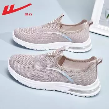 One-pedal breathable mesh sports shoes medium and old casual and comfortable versatile mother shoes are not stuffy women s single shoes 35