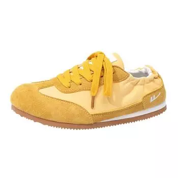 One-pedal comfortable casual shoes retro ginger outdoor travel shoes light and durable daily women 35