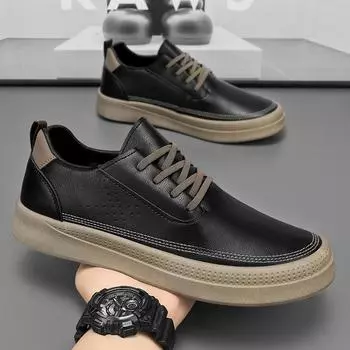One-pedal cover-foot lazy shoes driving summer men s shoes new Douyin hot Doudou shoes soft-soled black board shoes 39 чёрный