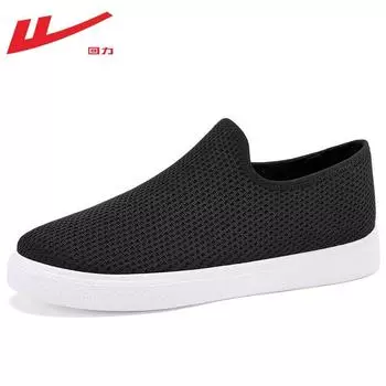 One pedal mesh cloth shoes are not stuffy, light canvas shoes are easy to wear and take off, convenient shoes, daily commuting men s shoes 39