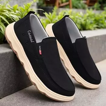 One-pedal shoes men s summer new comfortable and breathable old Beijing cloth shoes men s soft-soled men s shoes casual 39