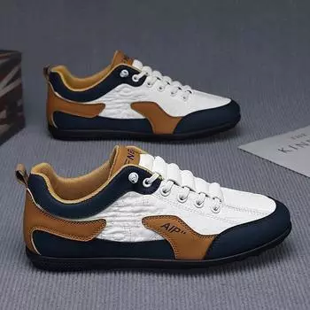 One pedal summer new casual low-top breathable Forrest Gump shoes trendy versatile street shooting student shoes leather surface waterproof 39