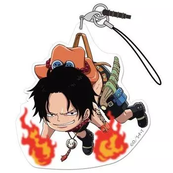 One Piece Ace Acrylic Tsumamare Strap