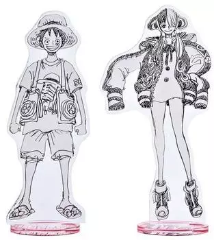 One Piece Acrylic Stand Movie ONE PIECE FILM RED Luffy & Uta Acrylic Figure Set of 2 B Limited Goods
