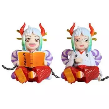 One Piece Аниме Фигурка Страна Вано Детство Ямато ПВХ Фигурка Коллекция Модель Игрушки Подарок Read Book 9cm