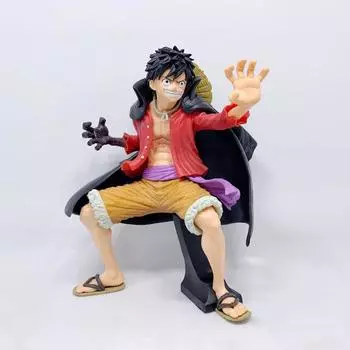 One Piece Art King Modeling Monkey D Luffy Model Wano Country The Island of Ghosts Busoshoku Haki Luffy Figure 18.5cm-no box разноцветный