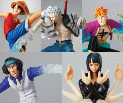 One Piece Attack Motions 3 ONE PIECE Фигурка Аниме Конфеты Игрушка Bandai Полный набор из 5 (Полные типы)