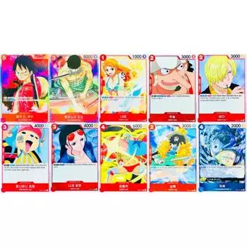 One Piece Card Straw Hat Pirates 10 Piece Set, популярная корейская игра