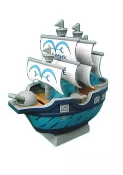 One Piece Chara Bank Pirate Ship Series Navy Warship