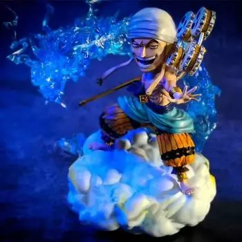 One Piece Enel Фигура Игрушка Аниме Фигура ПВХ Экшн Фигура GK Коллекционная модель Рождественский подарок Игрушка разноцветный