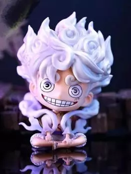 One Piece Fifth Gear God of The Sun Form Ника Луффи Мини Фигурка Модель Украшения для Машины