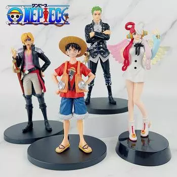 One Piece Film Red Uta Figure Shanks Dxf Anime Figures Luffy Zoro Sanji Figure Model Toys Xmas Gift Luffy-no box