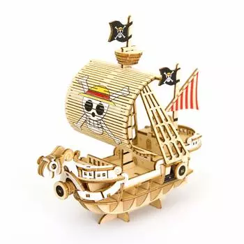 One Piece Going Merry Деревянный 3D пазл 3D набор для самостоятельного изготовления, который понравится всем, от учеников начальной школы до взрослых. Развивающая игрушка для