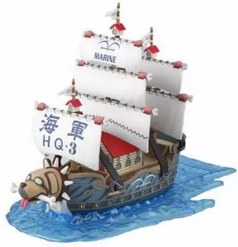 One Piece Grand Ship Collection Warship TV анимация ОДНА пластиковая модель Garp s (Из ЧАСТИ) Цветовая кодировка