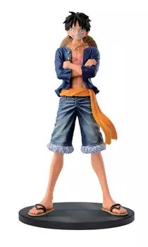 One Piece JEANS FREAK Monkey Luffy Тело 17 см Синий цвет Один предмет Фигурка том 1 D. ок.