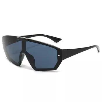 One-Piece Large-Frame Sunglasses, Men S And Women S Tide Outdoor Cycling Sports Sunglasses, Glasses Regular