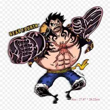 One Piece Loffy Gear 4 Monkey D. Луффи железные нашивки для DIY теплопередача одежда футболка термонаклейки украшения печать
