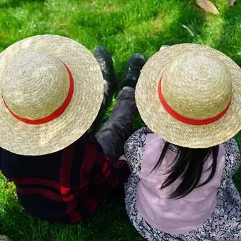 One Piece Луффи Аниме Косплей Мужчина женщина шляпа 31 cm бежевый