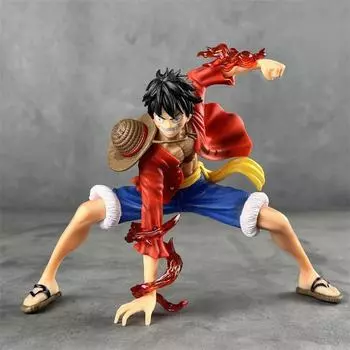 One Piece Luffy Battle Style Double Fruit KSW Аниме Фигурка Модель Украшения Fighting Luffy