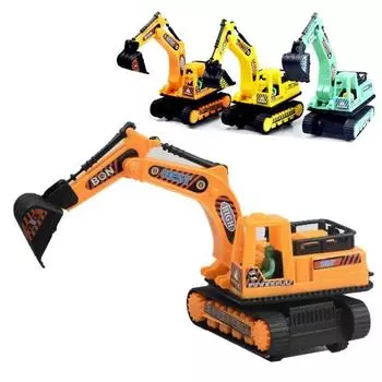 One Piece New Inertia Truck Excavator Детская головоломка Модель игрушки Рождественский подарок для мальчиков Случайные цвета random 1PCS