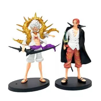 ONE PIECE Ника Луффи Фигурка Красные Волосы Шанкс С Плащом Аниме Фигурка Модель Куклы Подарки Pack of 1 Luffy No Box