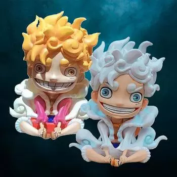 One Piece Nika Luffy Gear 5 Figure JoyBoy ПВХ Фигурка Аниме Фигурки Статуэтка Коллекционная Модель Украшения Игрушки Дети Подарок Pack of 1 белый
