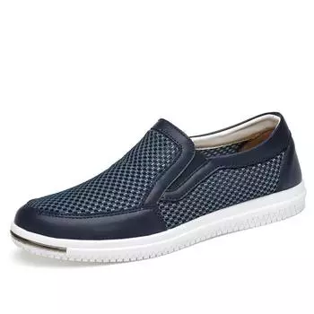 One piece of 2025 men s shoes summer mesh shoes casual shoes breathable mesh shoes one pedal lazy shoes sports shoes men 38