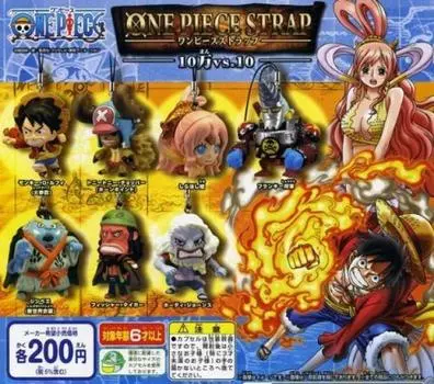 ONE PIECE One Piece Strap Gashapon Все 7 типов Набор 100,000 против 10