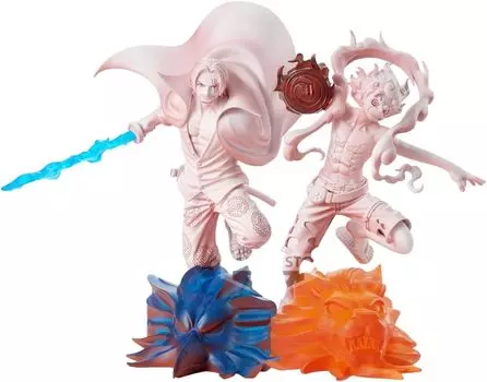 One Piece Senkou Sekkei Luffy Shanks Figure ONE PIECE FILM RED Sengou Sekkei 2 Types Set Nika Gear 5 Official & MONKEY.D.LUFFY&SHANKS красный