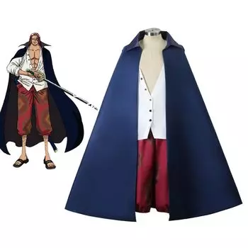 One Piece the Movie Surroundings Shanks Косплей Костюм для Дочери Имитации Деревянного Меча Все Высокое Качество Полный Сценический Рождественский Культурный