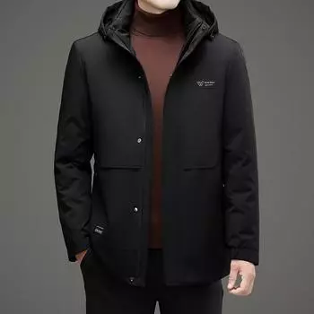 One-piece Three-wear Duck Down Removable Liner Men s Down Jacket Autumn and Winter White Duck Down Jacket Milk Silk Warm Down Jacket M
