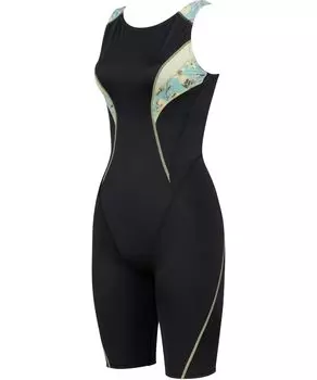 One Piece Tummy Beautiful Breast Fitness SFR537 BU [Wacoal] Swimsuit, All-in-One, Shape, Cup, Women s