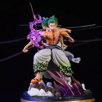 One Piece Wano Country Nine Knives Flow Shura Roronoa Zoro Статуэтка Фигурка Игрушки для кукол разноцветный