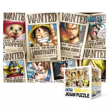 One Piece - Wanted Collection [Mini] - 108-piece jigsaw puzzle, popular Korean puzzle